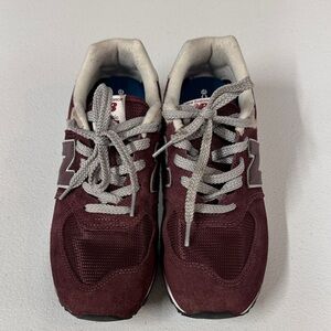 New Balance 574 Maroon Sneakers